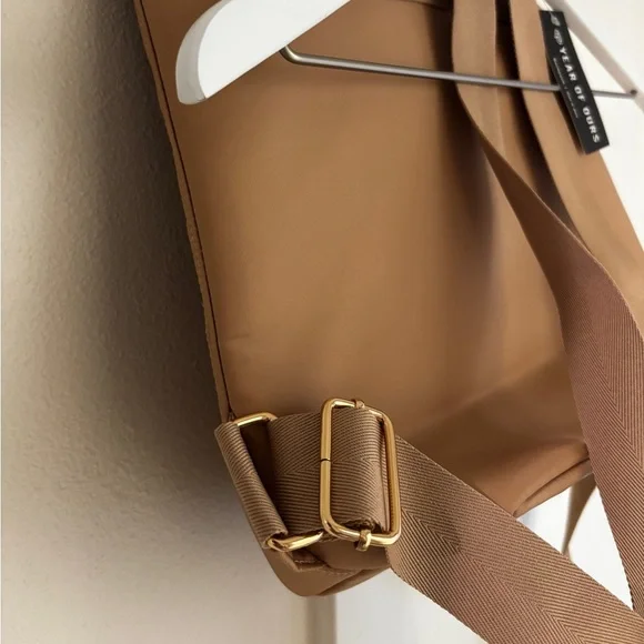 Year of Ours Top-Loading Buckle Closure Backpack in Tan - Picture 12 of 13